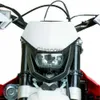 Iluminação de motocicleta 50 VENDAS QUENTES!!! Farol Universal 12V Carenagem Farol Motocross Enduro Dirt Bike Lâmpada Luz x0728