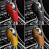 Alcantara Wrap Leather Car Gear Shift Knob Cover ABS Auto Stickers Decals för Porsche Macan Panamera Boxter 719 911 Tillbehör3192619