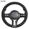 Housse de volant de voiture en daim noir pour M Sport F30 F31 F34 X5 F15 M50d X6 F16 M50d F20 F21 M135i M140i F32 F33 F36 X1 F48239Q