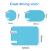 2pcs / set voiture rétroviseur de protection anti-buée voiture miroir fenêtre film transparent film étanche anti-buée anti-éblouissement voiture sticker254o