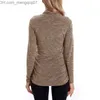 Maternity Dresses Pregnant women's patterned sweaters long sleeved nursing tops autumn and winter pregnant women's feeding clothing Z230728