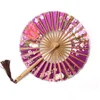 Chinese Stijl Producten Stijl Ronde Vouwventilator Vintage Kwastje Bloem Dans Hand Fan Art Craft Gift Bruiloft Woondecoratie Ornamenten