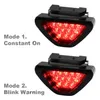 Universal Red Car Vhill 12 LED Tylne tylne hamulec DRL Stop Light Strobe Flash Fog Lamp292N