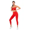 Aktif Setler S/M/L/XL Dikişsiz Kadın Yoga Set Egzersiz Spor Giyim Gyer Giyim Fitness Mahsul Top Yüksek Bel Tayt Spor Takım