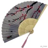 Chinese Style Products Style chinois paysage peinture ventilateur pliant gravé bambou côtes danse ventilateur haute qualité gland élégant hommes femme ventilateur