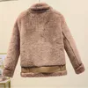 Women's Fur Faux Fur Coat Parkas WomenFaux Mink Rabbit Female Bomber Jacket Basic Jackets Harajuku Fur Teddy Sheepskin Womens Winter Suede Leather HKD230727