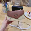 New Luxury 2023 direct sales high quality Reproduction 1 Original Factory Leather Triangle Standard Sunshine Grass Woven Single Shoulder Crossbody Bag