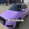 Lavender Gloss Vinyl wrap FOR Car Wrap with air Bubble vehicle wrap covering stickers With Low tack glue 3M quality 1 52x20m 307y