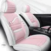 Accessori per auto universali Coprisedili per berlina Fashion Design Set completo in pelle regolabile Cinque posti Copri cuscino Tappetino rosa per W236q