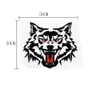 CAR Wolf Head Reflective Car Stickers Engine Head Cover Motorcycle Personalized Sticker Decals216E
