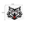 AUTO Wolf Hoofd Reflecterende Auto Stickers Motor Hoofd Cover Motorfiets Gepersonaliseerde Sticker Decals216E