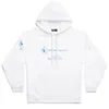 Парижский дизайнер -дизайнер с толчком Mens Metal WFP Hoodie негабаритный в черном Unifit Effect Effem