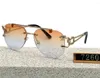 Occhiali da sole 2023 Retro senza montatura per uomo Steampunk Occhiali moda donna Vintage Shades Gafas De Sol Sonnenbrill 7260