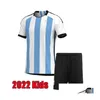 Roupa de ioga Top Tailand Soccer Jersey Fãs e versão do jogador Dy Dy Aguero Maradona Camisa 22 23 homens