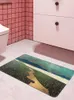 Mattor Green Lawn Peak Carpet Entrance Doormat Bath Floor Rugs Mat Anti-Slip Kitchen Rug för Home Decorative Foot Mat R230728