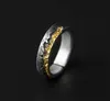 Retro oude zilveren Goldtextured Cluster Nugget Rings Metal Inlay Heren Diamant Iced Snijden Afgezette verlovingsband Rings Antieke zwarte sieraden