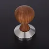 51 53 58mm Rosewood Poignée Café Tamper Espresso Poudre Plat Presse Marteau Café Tamper Grind Grinder Espresso Barista Outil T2070