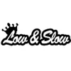 Low and slow interesting style vinyl car decal black silver CA523256A