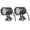 إضاءة الدراجات النارية أحدث 2pcs 80w 6000lm 6500k T6 LED بقوارب دراجة نارية بقعة قيادة مصباح أتباري الخاسرة مصباح ضوء الرأس مع التبديل x0728