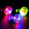 Noise Maker 12pcs Neon Whistles Bulk Supplies - LED Light Up Whistle com Colar Cordão Brilha no Escuro Fun Party Toy Prop Carnival 230728