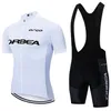 Cykeltröja sätter White Cycling Set Orbea Orca Bike Jersey Bibbs Shorts SRAM Syncros Rock Shock Ropa Ciclismo Pro Quick Dry Bicycle Maillot 230727