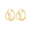 Hoop Earrings Nareyo Gold Color Three Layer Line With High-end Feel Light Luxury Simple Geometry And Versatile Inset