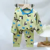 Pajamas Children Autumn Cotton Sets Boys Home Clothes Girls Underwear 16 Year Baby Suit Spring Kids 230728