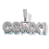 Pendentif Colliers Personnalisé Luminosité Lettre Nom Pendentif Collier Hommes Hip Hop 3ACZ Pierre Étincelant Cheveux Ice Rap Chanteur Bijoux Direct 230727