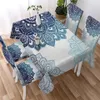 Mantel de mesa con estampado Floral, mantel Rectangular resistente al agua, cubierta de mesa de centro, mantel de decoración para bodas y fiestas, mantel R230726