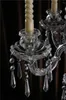 Castiçais Menorah Cristal 5 Braços Desmontáveis Centros de Mesa de Casamento Castiçal de Vidro Decoração de Mesa para Casa Ornamental