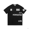 T-shirts pour hommes Designer Mens T Shirt Lettre Imprimer Femmes Chemises D'été À Manches Courtes Tee Col Rond Noir Blanc Mode Tshirt Clothi Otmx6