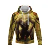 Hommes Hoodies Hiver Produit Pull À Capuche Hommes Et Femmes À La Mode Couple Pull À Capuche Mince Polaire Veste Loups Impression 3D