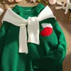 Erkek Sweaters Çift Kıyafet Noel Kazak Sonbahar ve Kış Niş Yuvarlak Boyun Örgü İçinde Kore Versiyon Modaya uygun Kadınlar