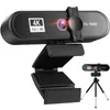 Webbkameror 4K/2K/1080P Web Camera Laptop Desktop PC Webkamera för kontorsmöte Hem med 1080p Web