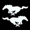 1Pair 22cm 8 8cm Mustang Horse1 Right &1 LeftFashion Vinyl Decals Car Stickers With Black And White CA-3006174G