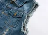 Mannen Vesten Heren Mouwloze Jeans Jas Mannen Oversized 6XL Blauw Zwart Denim Vest Cowboy Vest 230727