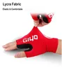 Gants de cyclisme GIYO Gants de cyclisme courts Gants sans doigts Anti-dérapant Vélo Lycra Tissu Demi Doigt Mitaine pour VTT Vélo De Route Sports Racing 230728