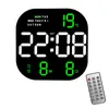 Wall Clocks Dual Remote Clock Room Control Screen Smart Brightness Alarm Decor Electronic Large Living Digital