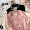 Jackets Fashion Baby Girl Cotton Jacket Infant Toddler Child Outwear Spring Autumn Baseball Uniform Casual Clothes Coat 210Y 230728