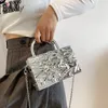 Worki wieczorowe Hisuely 2023 Design metalowego pudełka na imprezę w torbie ramię torebki torebki torebki Silver Tote Crossbody 230727