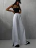 Women's Pants s 2023 Spring Summer Loose Wide Leg Solid Casual Y2K Fashion Unique Spliced High Waist Sports 230727