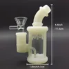 4,4 POUCES Petite Bouilloire Narguilé Pipe À Eau Fumer Bong Verre Bubbler Shisha Pipe