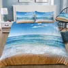 Set di biancheria da letto Dream NS Modern Nature Set Stampa digitale 3D Beach Coconut Grove Copripiumino estivo per camera da letto Kit federa 230727