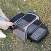 Dog Carrier Cat Bag Go Out Portable Pet Peut être plié pour étendre la cage du sac à dos Respirant