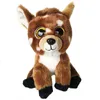 Nuevos ojos grandes de peluche animal zorro ciervo perro gato conejo mono unicornio muñeca muñeca regalo al por mayor