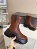 2023 Luxury Genuine Leather Runway Boots Safty Shoes Men' s Canvas Ankle Boots Boots Winter Dirty-made Outdoor 0725