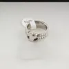 Designer Ring Double Row Drill Stullo 316L inossidabile Stee C Letter Logo Anello anello Love Anello Gold Anello da uomo Anello Diamond Ring Set di anelli nuziali