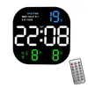 Wall Clocks Dual Remote Clock Room Control Screen Smart Brightness Alarm Decor Electronic Large Living Digital