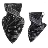 Scarves Men Women Summer Skull Bandana Hanging Ear Triangle Face Mask Cycling Hunting Hike Fishing Sports Outdoor UV Protection Scarf