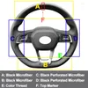 Ratthjul täcker bilen auto cover wrap för BYD Song Plus DMI Pro EV Energy Qin 2023-2023 Braid on Steering Wheel